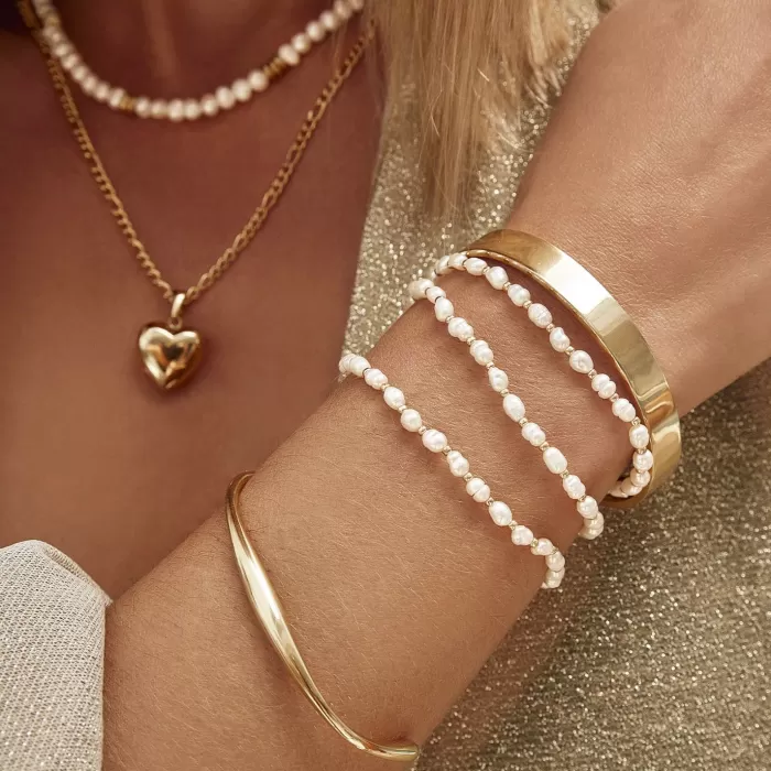 Online Arms of Eve Amber Pearl Bracelet