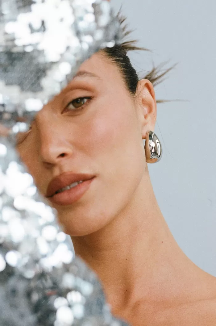 Discount Porter Jewellery Blob Earrings - Silver