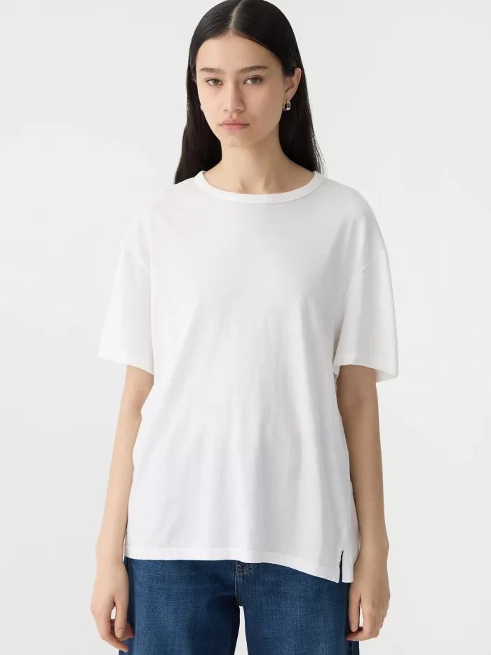 New Bassike Boyfriend Heritage S/S T.Shirt - White