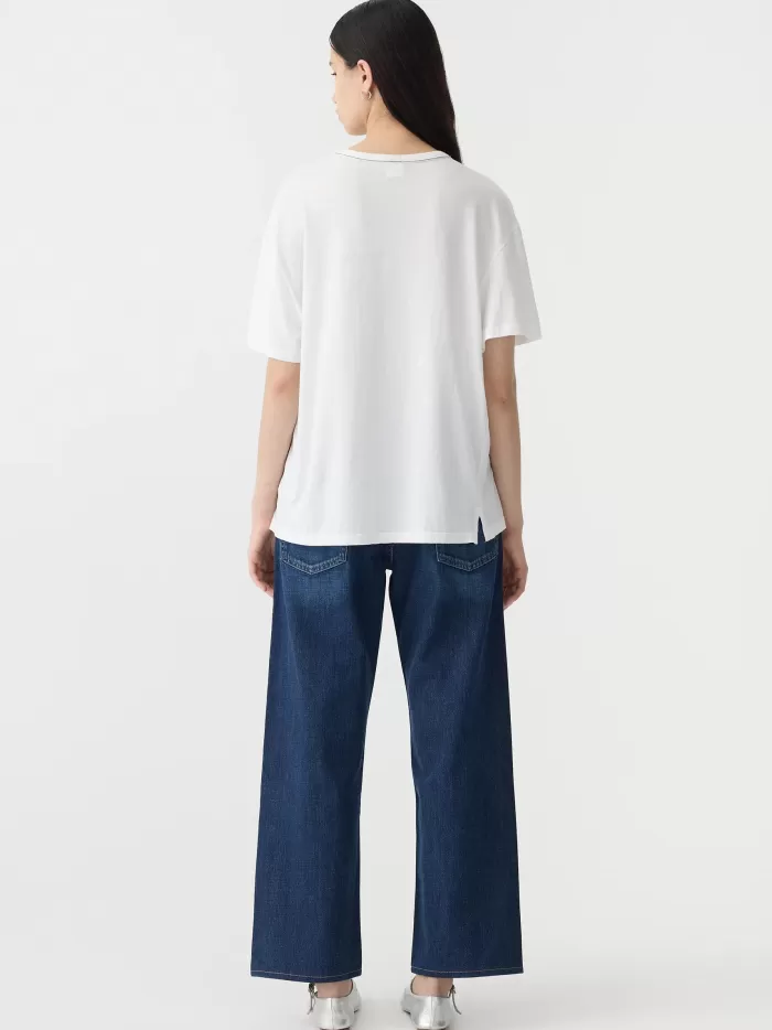 New Bassike Boyfriend Heritage S/S T.Shirt - White