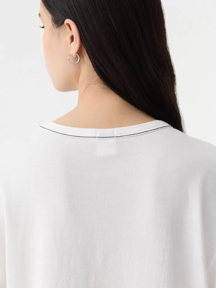 New Bassike Boyfriend Heritage S/S T.Shirt - White