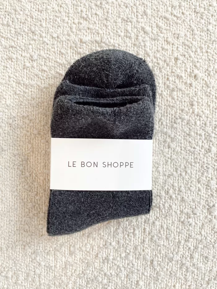 Online Le Bon Shoppe Cloud Socks - Charcoal
