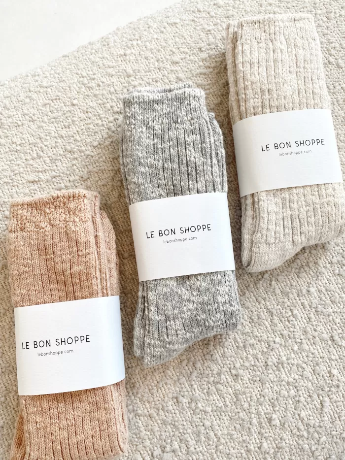 Discount Le Bon Shoppe Cottage Socks - Heather Grey