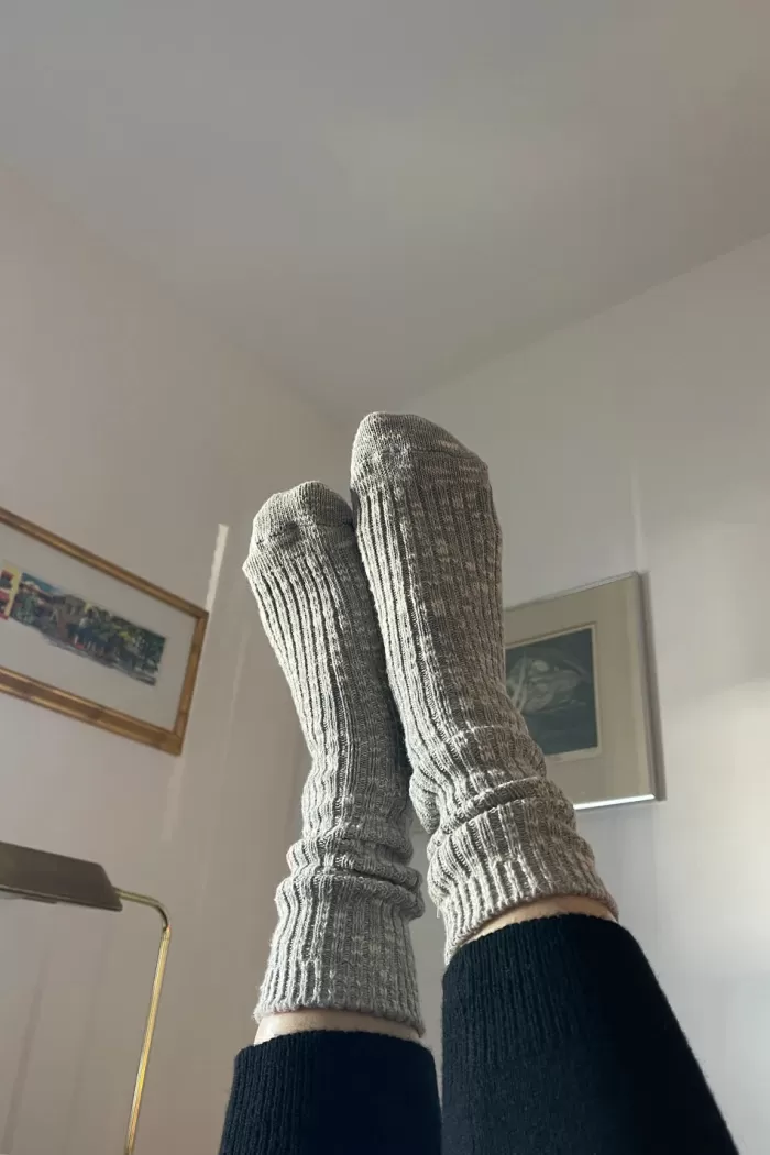 Discount Le Bon Shoppe Cottage Socks - Heather Grey