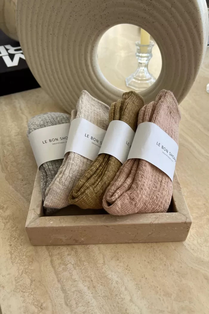 Discount Le Bon Shoppe Cottage Socks - Heather Grey