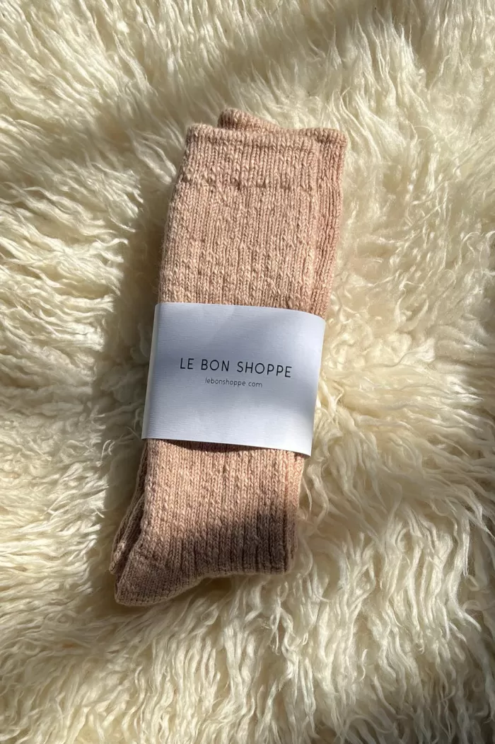 Shop Le Bon Shoppe Cottage Socks - Peachy Keen