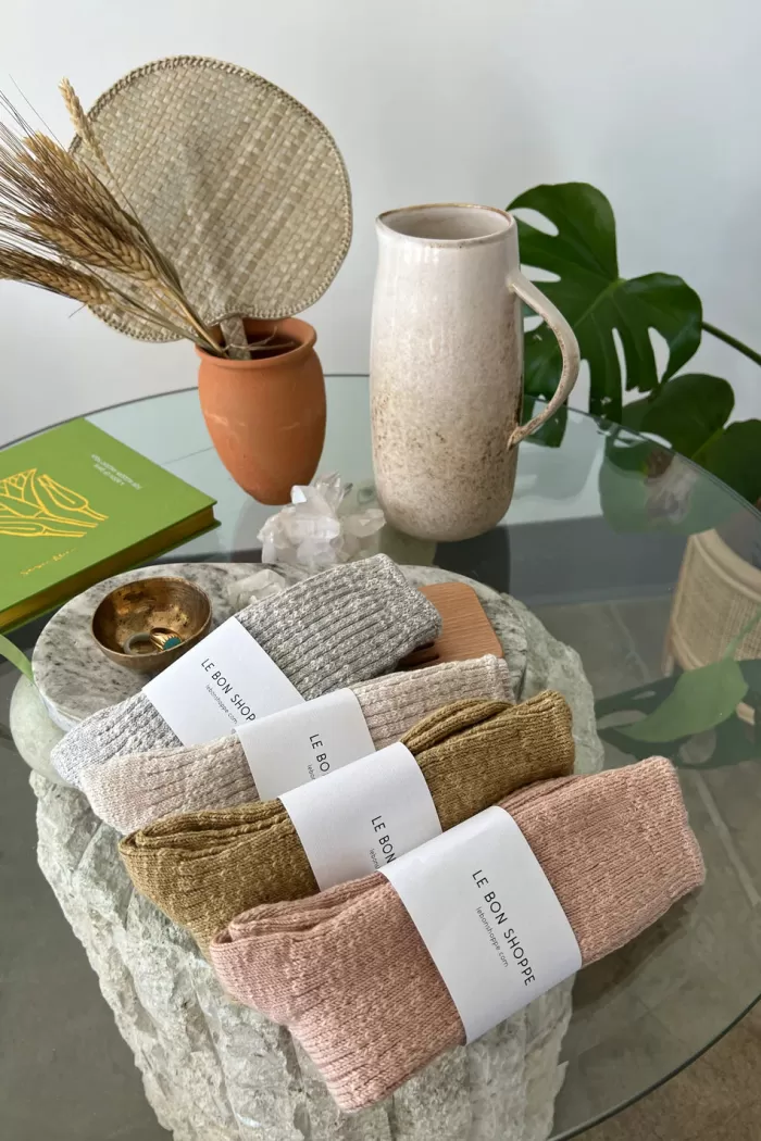 Shop Le Bon Shoppe Cottage Socks - Peachy Keen