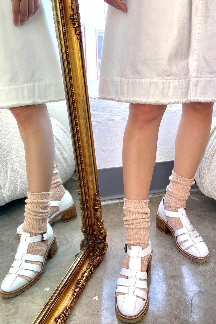 Shop Le Bon Shoppe Cottage Socks - Peachy Keen