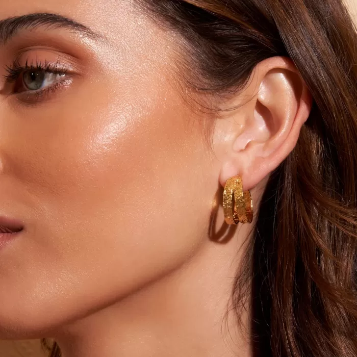 Hot Arms of Eve Elodi Gold Hoop Earrings