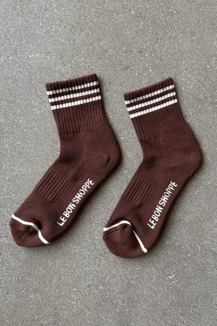 Online Le Bon Shoppe Girlfriend Socks - Mahogany