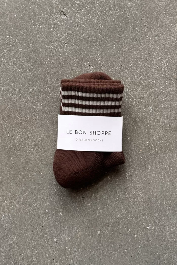 Online Le Bon Shoppe Girlfriend Socks - Mahogany