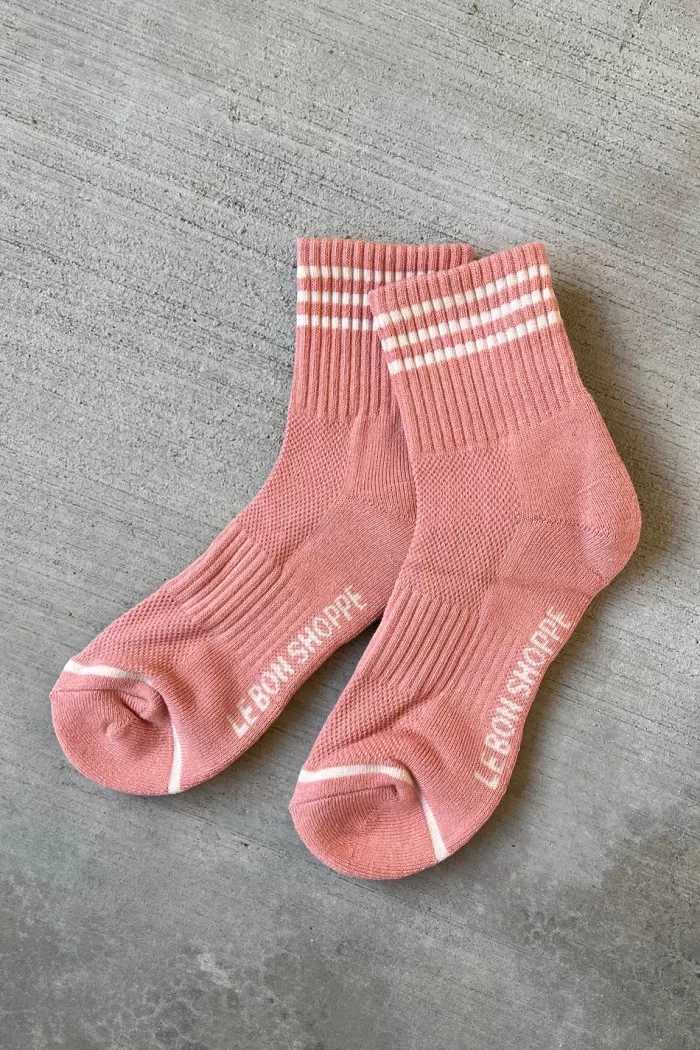 Online Le Bon Shoppe Girlfriend Socks - Salmon