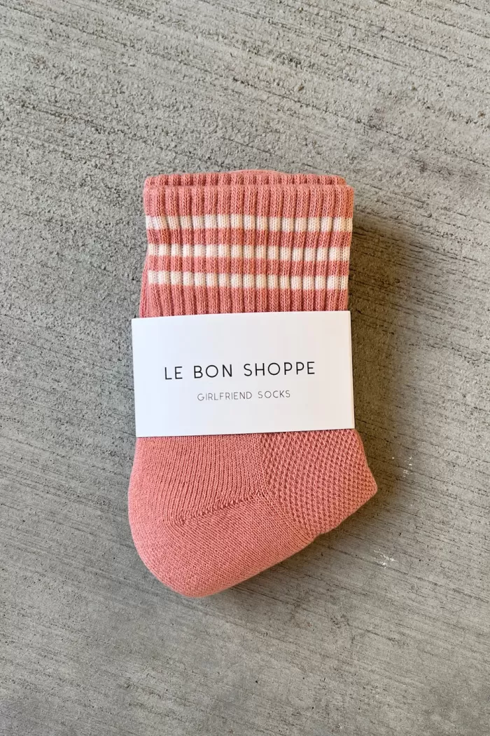 Online Le Bon Shoppe Girlfriend Socks - Salmon