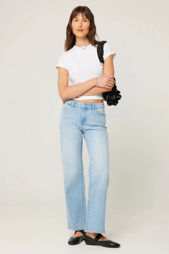Store Rolla's Jeans Heidi Low Sunshine - Light Vintage Blue