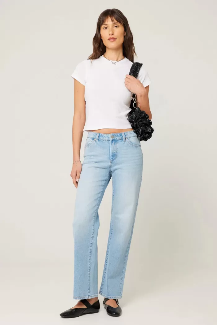 Store Rolla's Jeans Heidi Low Sunshine - Light Vintage Blue