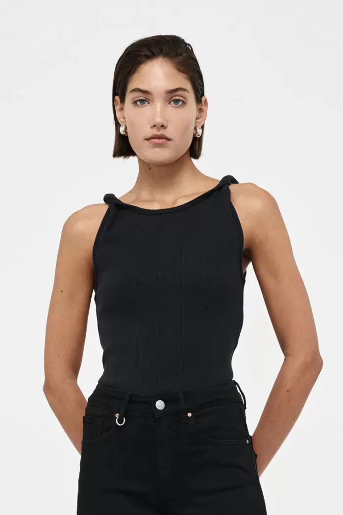 Cheap Neuw Denim Jonesy Twist Top - Black