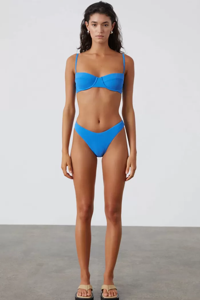 Cheap Zulu and Zephyr Ocean Blue Textured Curve Brief
