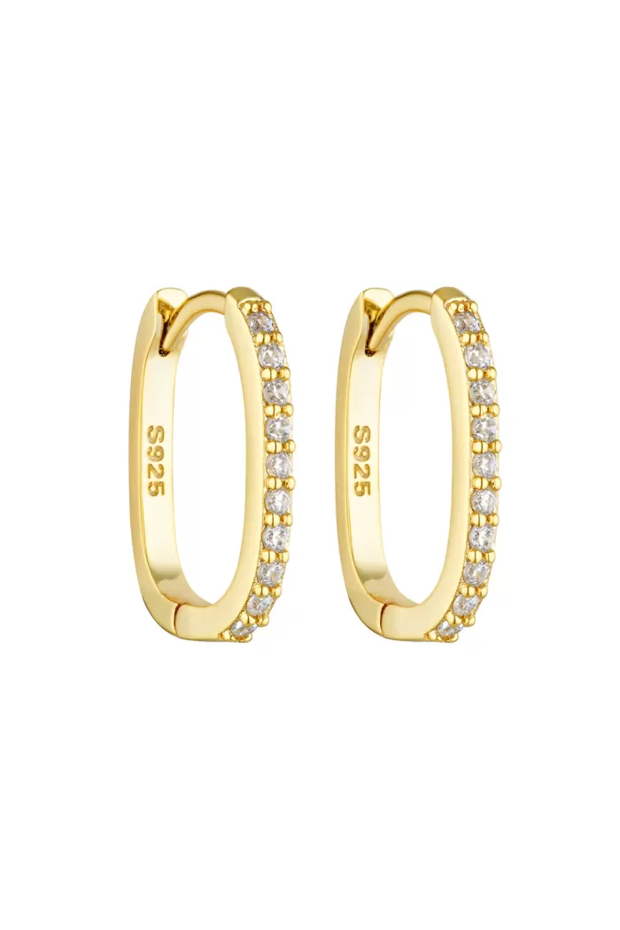 Clearance Porter Jewellery Oval Angel Hoops - 15mm